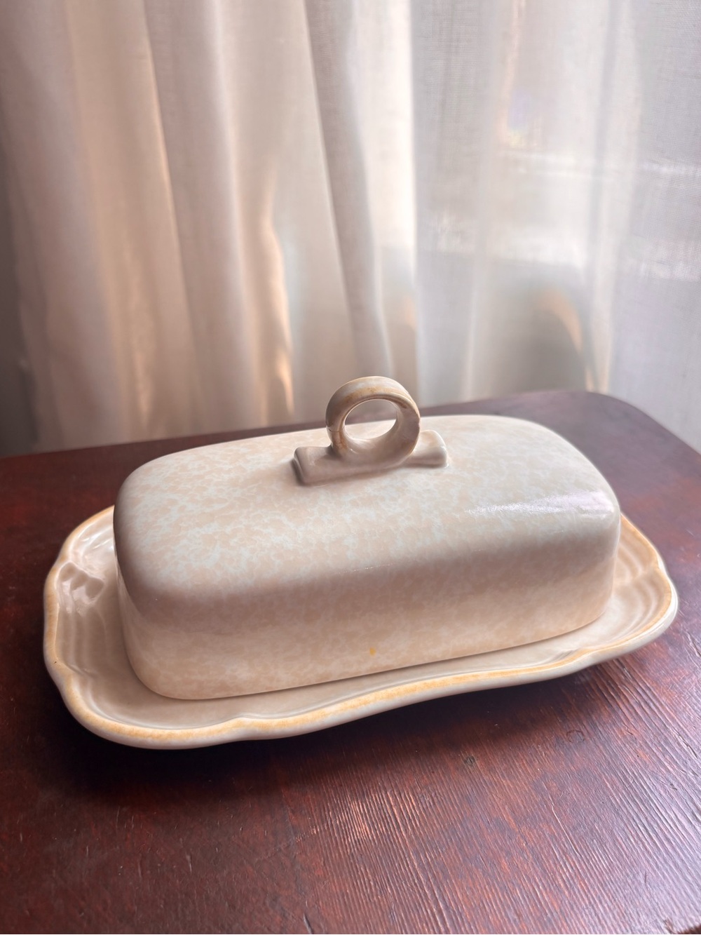 Vintage Mikasa Country Charm 1/4 Lb. Covered Butter Dish